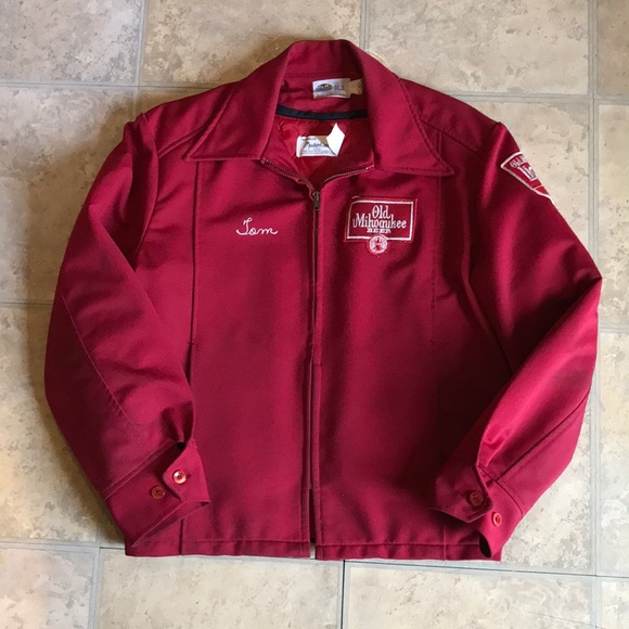 Vintage Old Milwaukee Beer Jacket Made 